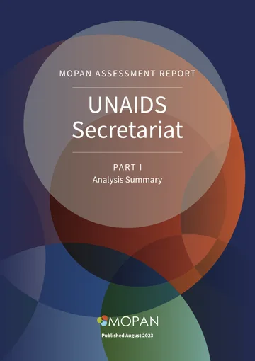 Cover of the MOPAN assessment of the UNAIDS Secretariat